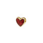 Hidalgo - Enamel Dangle Heart Charm Ring - Size 7