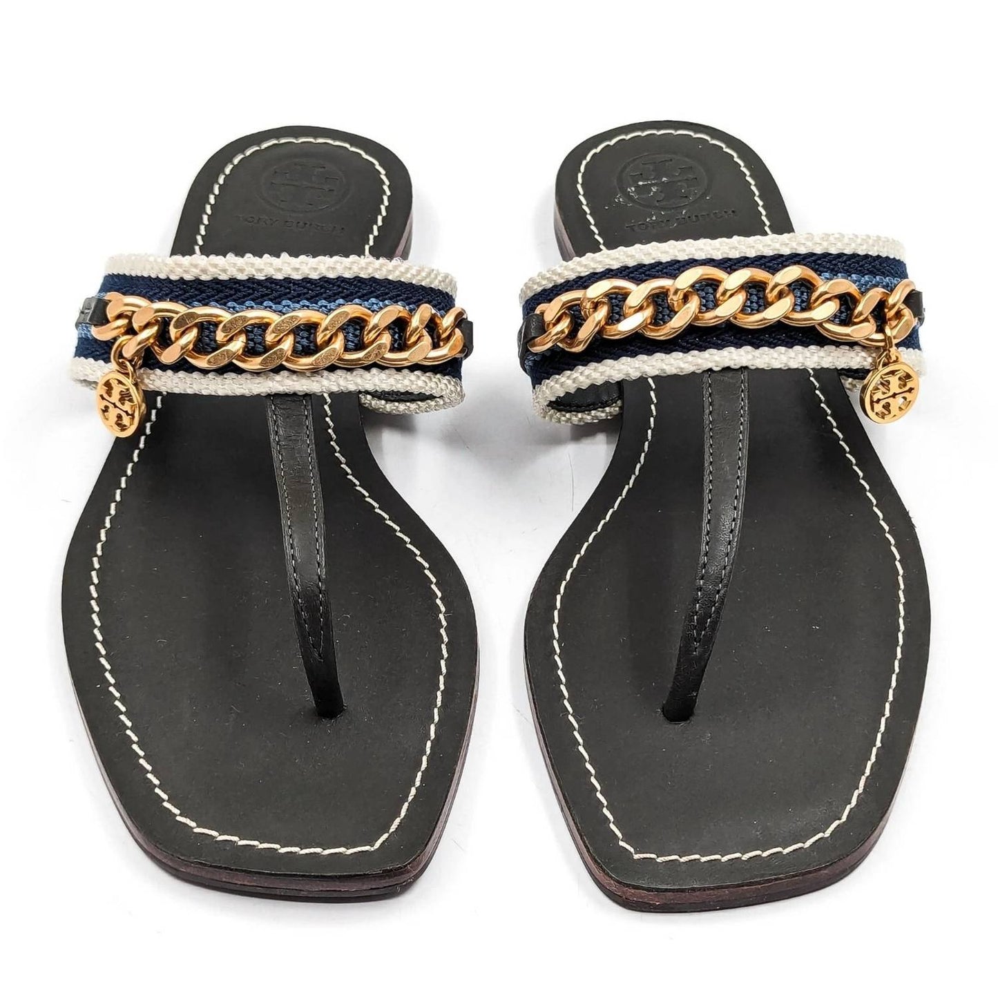 Tory Burch - Women's Mini Benton Chain Thong Sandals