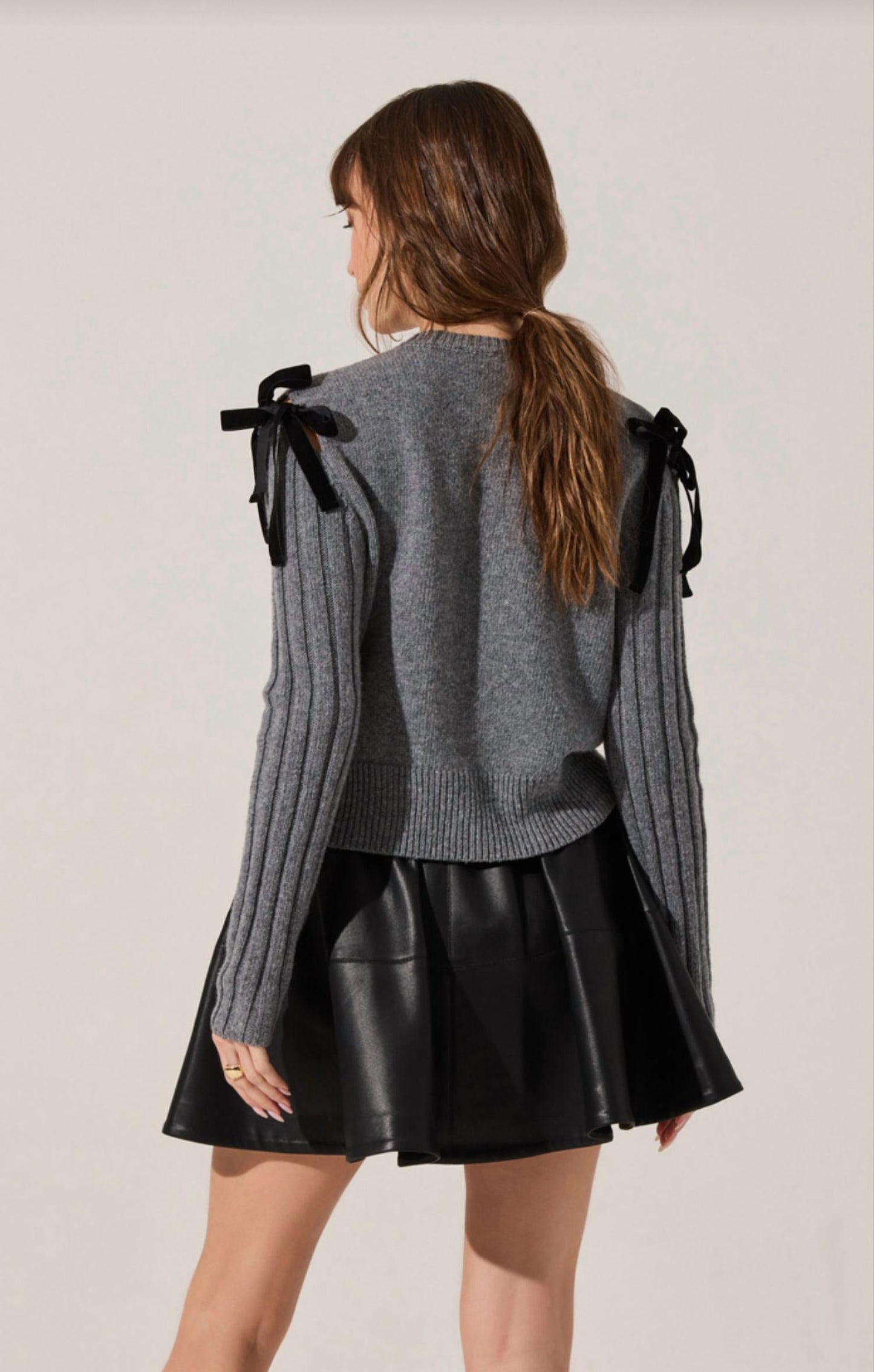 Astr - Melvie Bow Detail Cardigan