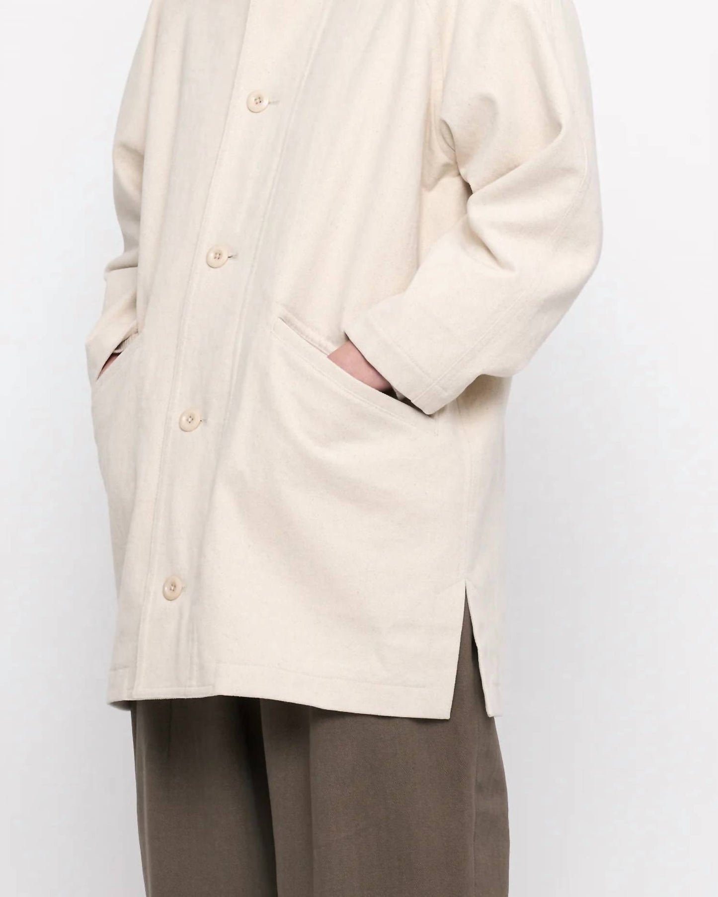 7115 By Szeki - Mid-length Duster Coat