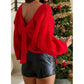 1 The Woman - Bow Back Holiday Sweater