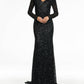Ashleylauren - Off The Shoulder Sequin Gown