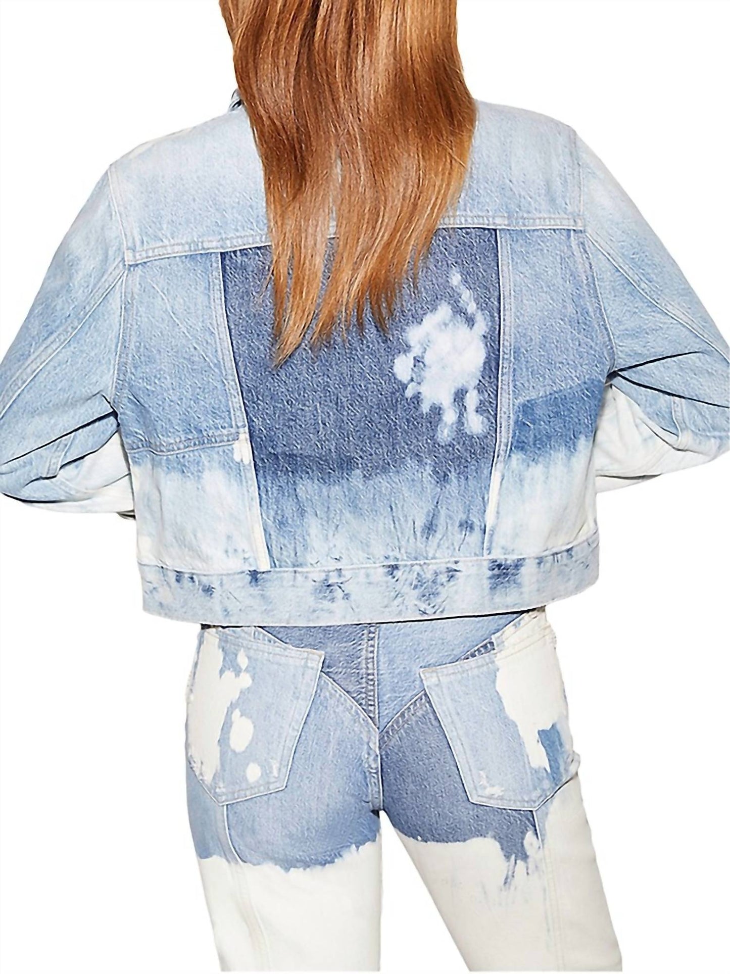 Frame - CROPPED PATCHWORK JACKET