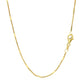 Diamond Cut Bar Links Pendant Chain in 14k Yellow Gold (1.3mm)