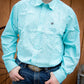 Cinch - Men's Long Sleeve Square Print Button Down
