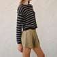 Bella Dahl - Crew Neck Striped Sweater