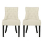 Cheney Contemporary Dining Chair Tufted Upholstery (Set of 2)