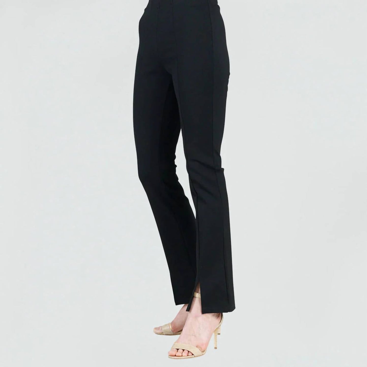 Clara Sunwoo - Ponte Knit Kick Front Slit Pant