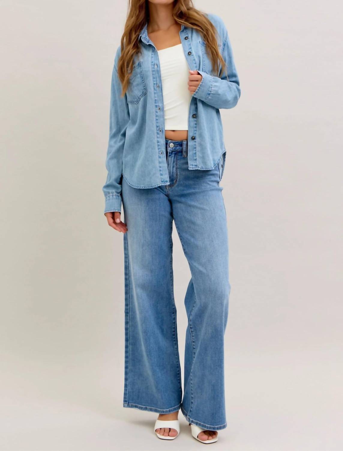 Judy Blue - Western Denim Shirt