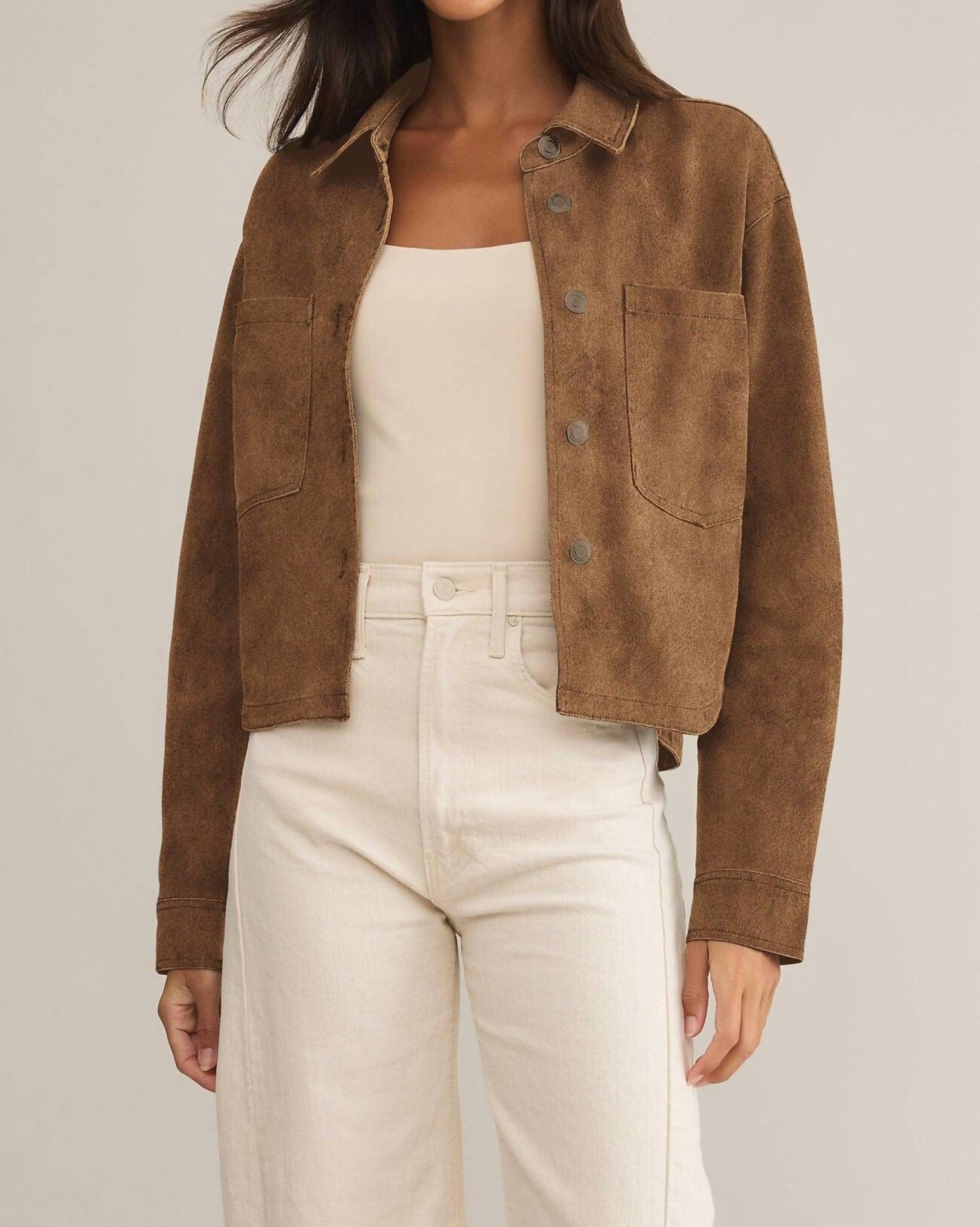 Z Supply - All Day Cropped Suede Jacket