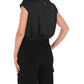 Frank Lyman - Frank Lyman Black Fitted Waist Top Style 246388