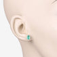 1.30 Carat Genuine Zambian Emerald 10K Yellow Gold Earrings