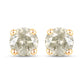 1.16 Carat Genuine LB Diamond 14K Yellow Gold Earrings