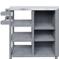 Foldable Outdoor Kitchen Island Patio Kitchen Cart