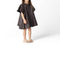 Omamimini - Faux Leather Pleated Dress
