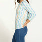 Fdj - 3/4 Sleeve Scoop Neck Top