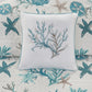 6 Piece Cotton Sateen Quilt Set with Throw Pillows Aqua King/Cal King