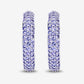 3.06 Carat Genuine Tanzanite .925 Sterling Silver Earrings