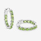 3.40 Carat Genuine Peridot .925 Sterling Silver Earrings