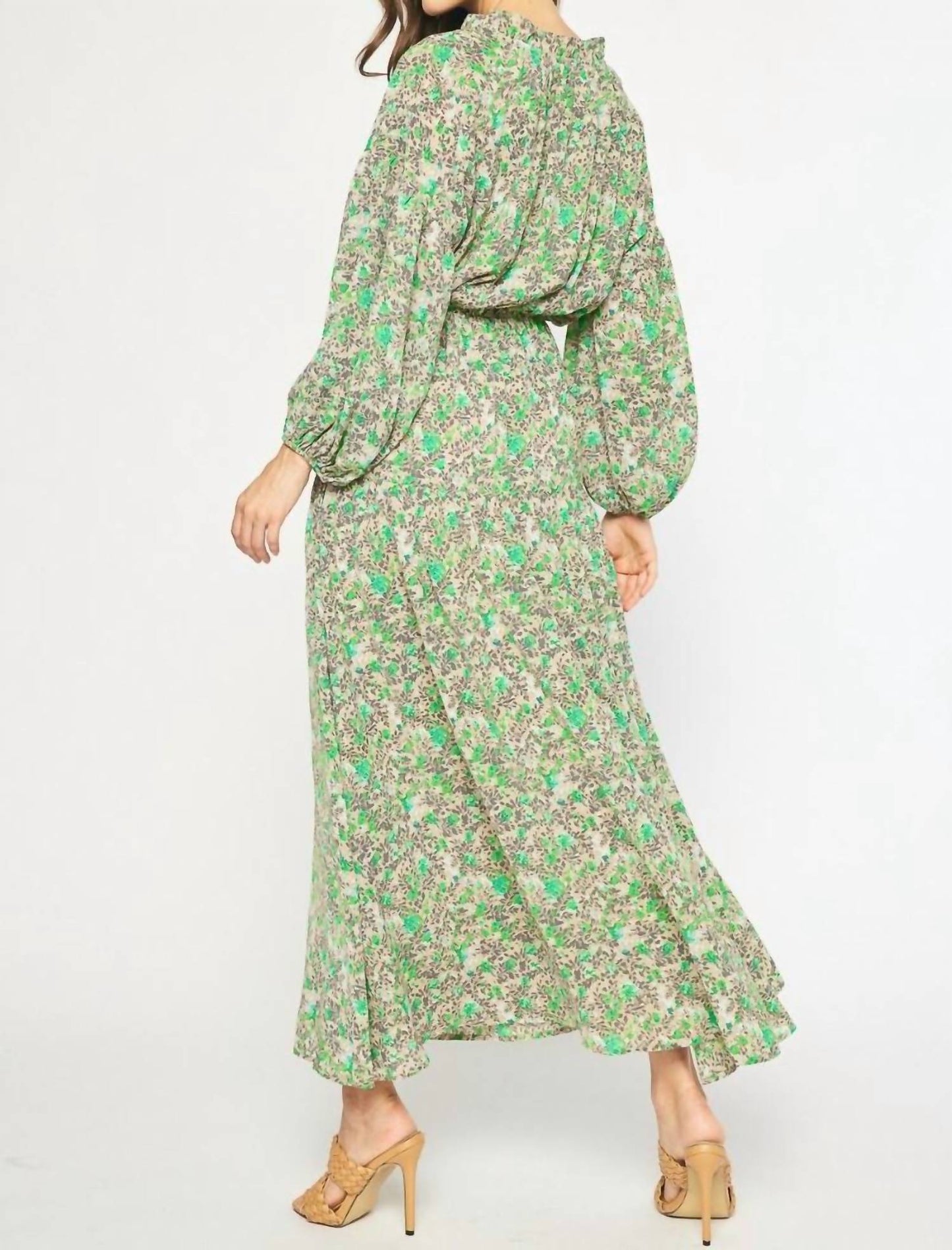 Entro - Ruffle Trim Maxi Dress