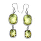 25.74 Carat Genuine Lemon Quartz .925 Sterling Silver Earrings