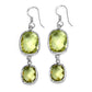25.74 Carat Genuine Lemon Quartz .925 Sterling Silver Earrings
