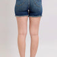 Judy Blue - Tummy Control Fray Hem Shield Pocket Shorts