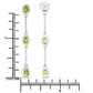2.10 Carat Genuine Peridot .925 Sterling Silver Earrings