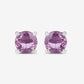 1.30 Carat Genuine Pink Sapphire 10K White Gold Earrings