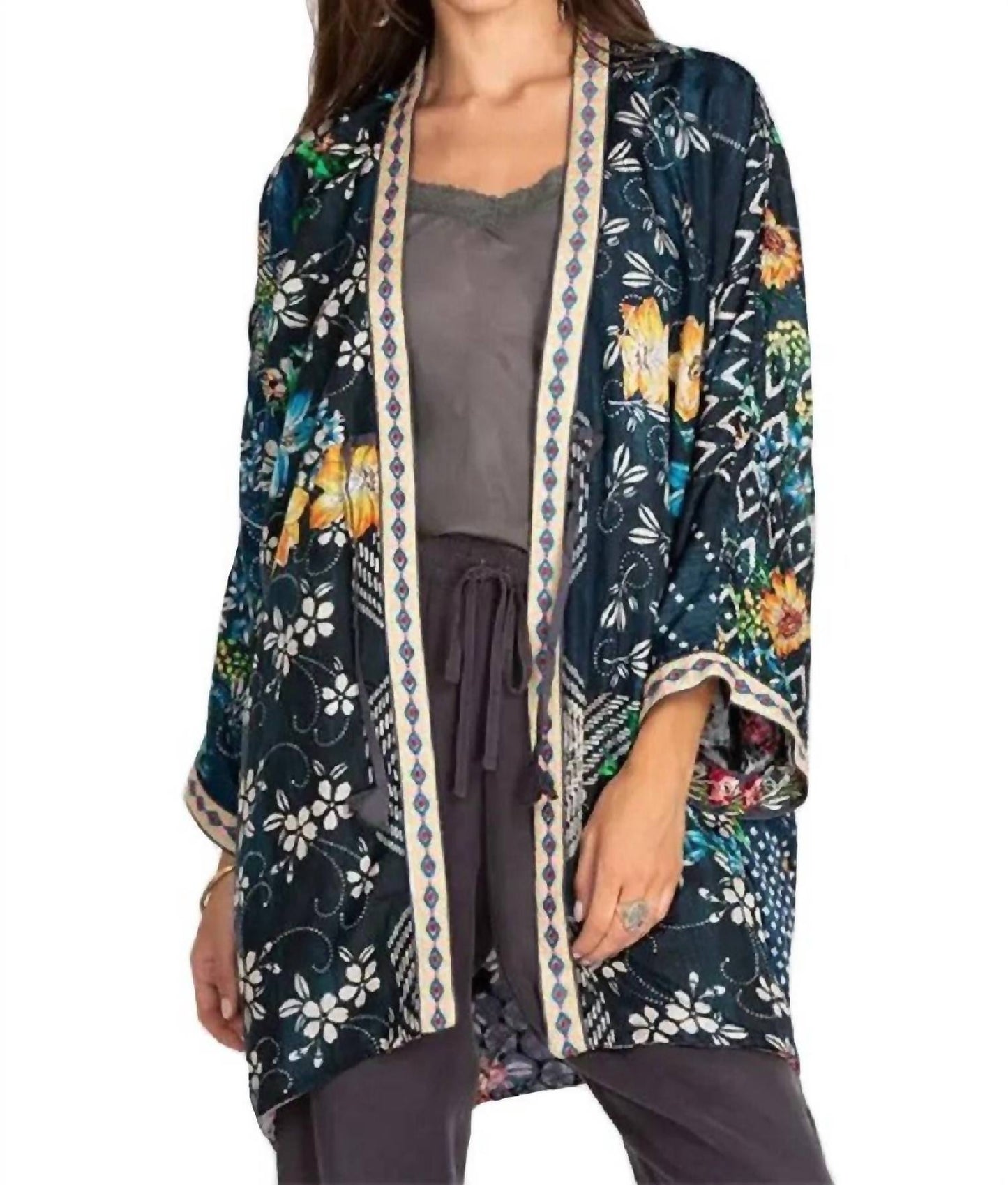 Johnny Was - Rose Burnout Talullah Jacket