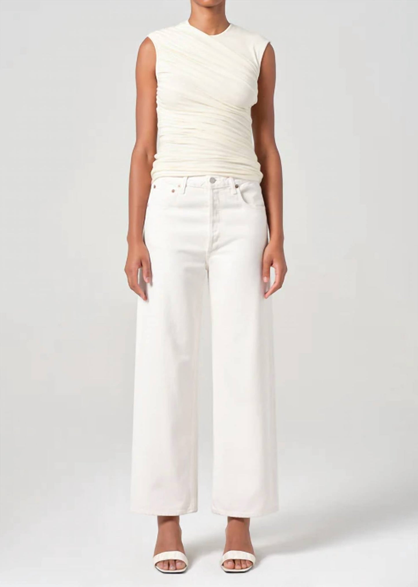 Agolde - Ren Cropped Wide Leg Jean