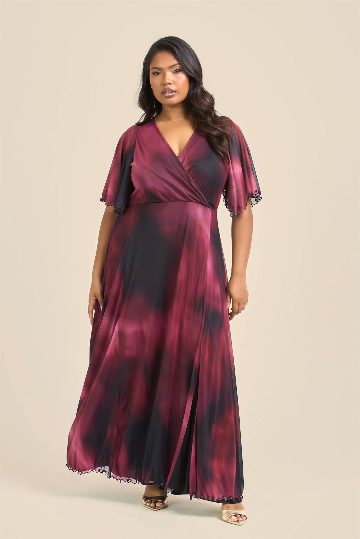 Fashion Szn Curve - Abstract Maxi Dress - Plus Size