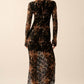 Promesa - Floral Print Lace Dress