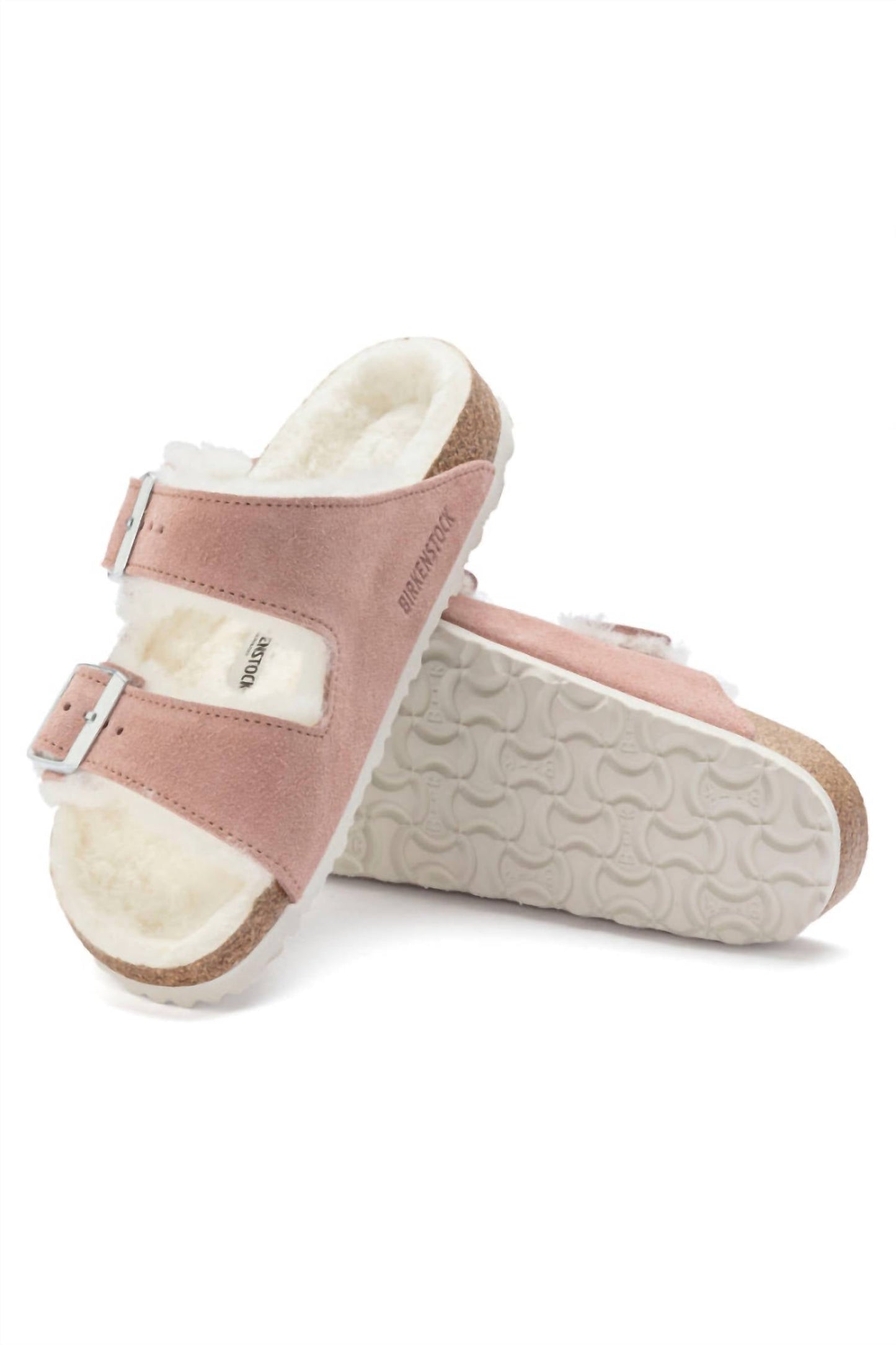 Birkenstock - Women's Arizona Shearling Suede Narrow Sandals