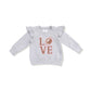 Angel Dear - Girls' Love Patch Sweatshirt And Tutu Set