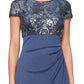 Alex Evenings - Long Empire Sequin Side Ruffle Gown