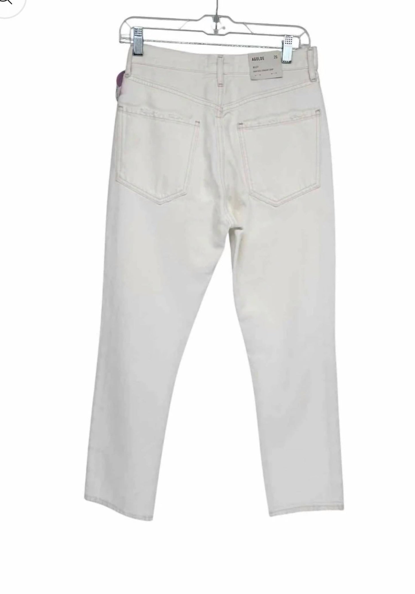 Agolde - Women's Riley High Rise Straight Crop Jeans