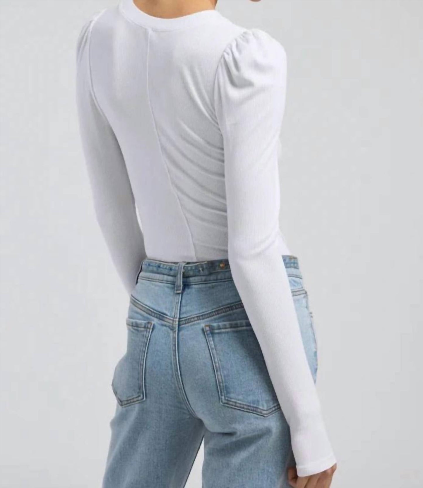 Generation Love - Britt Long Sleeve Puff Rib Top