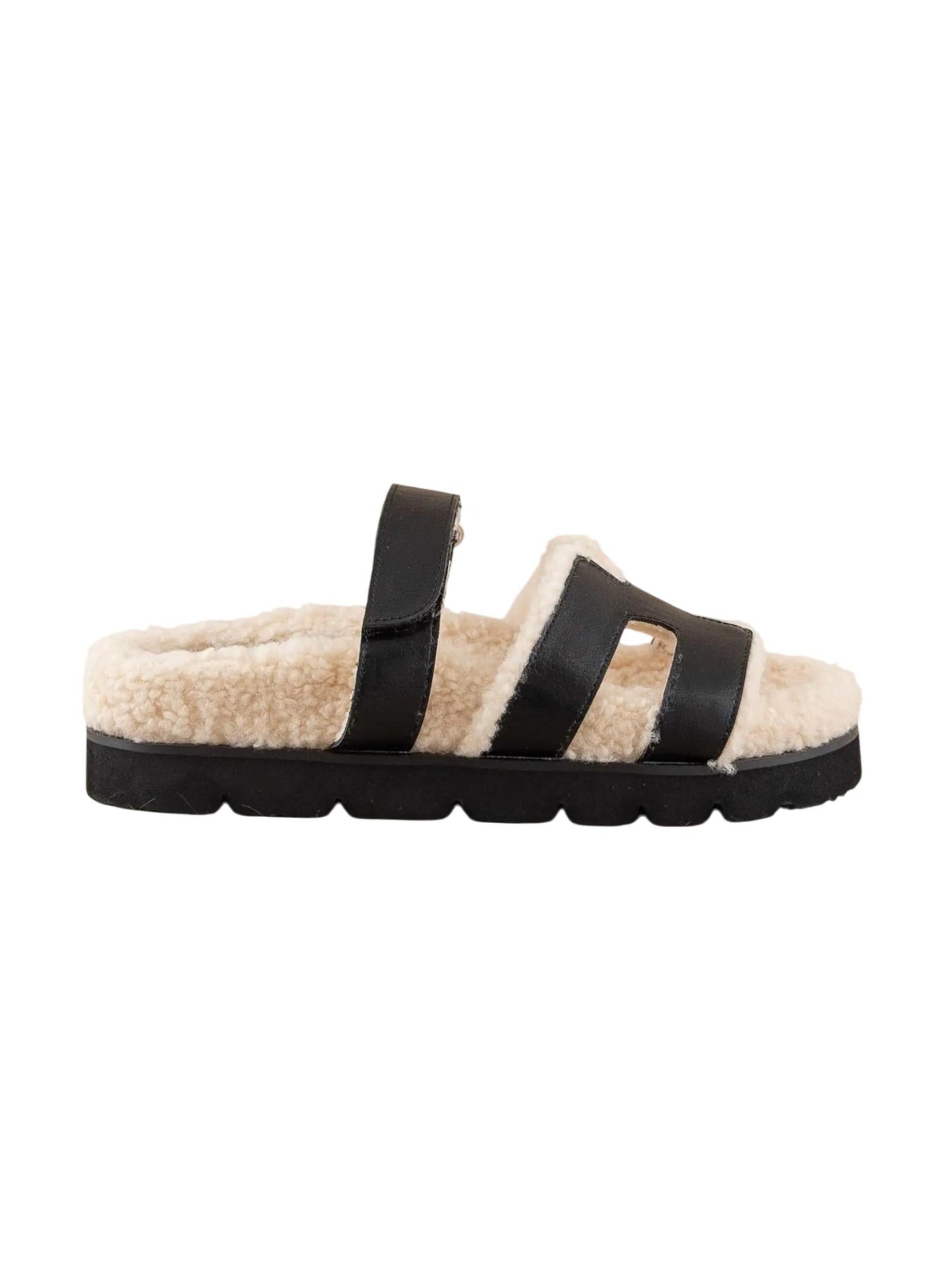 Oasis Society - Women's Alpine Faux Shearling Sandals
