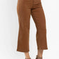Judy Blue - High Waist Tummy Control Garment Dyed Wide Crop Jeans
