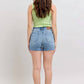 Judy Blue - High Waist Shorts With Stitch Over Destroy