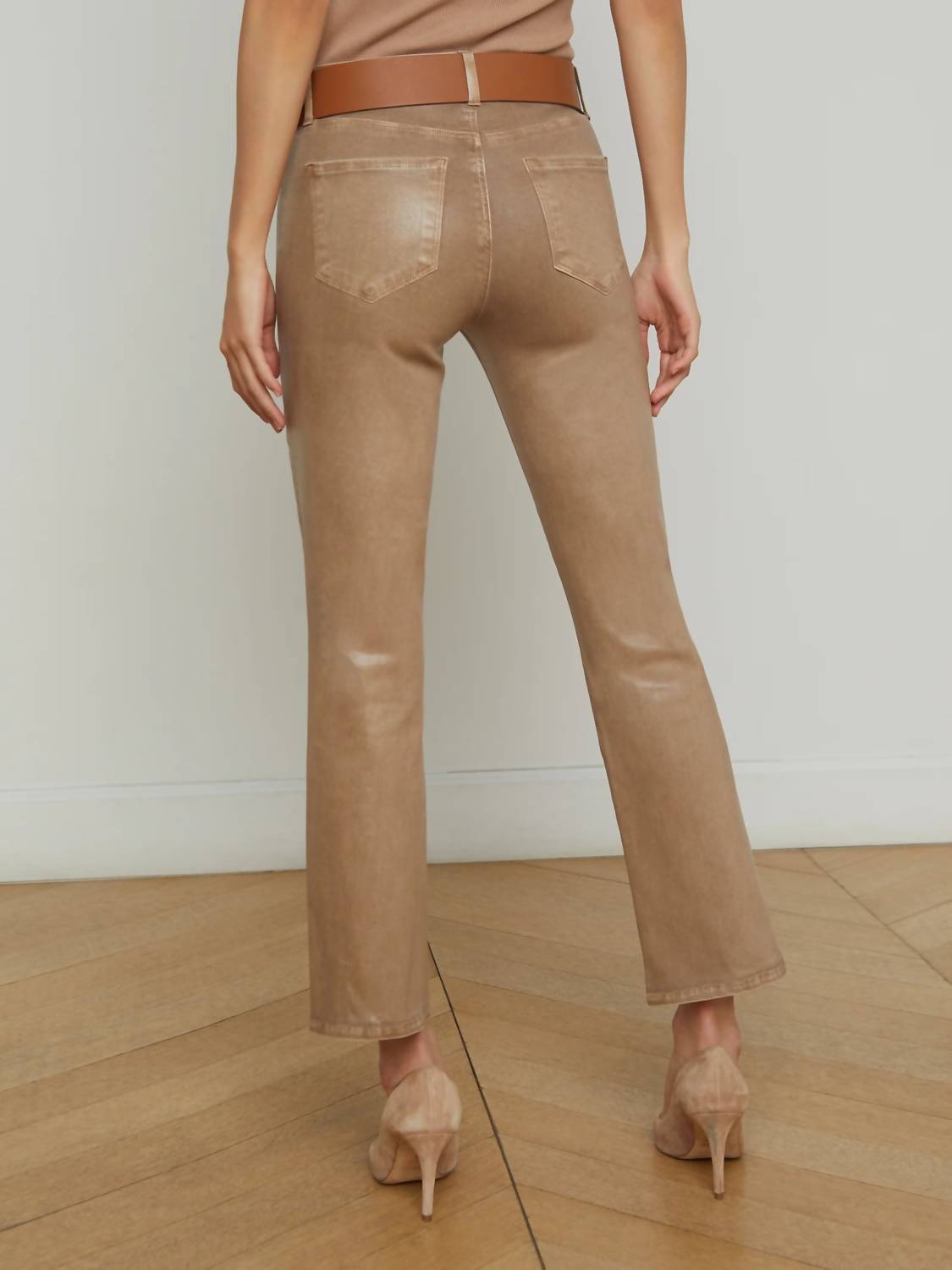 L'Agence - Tati High Rise Cropped Micro Boot Jean