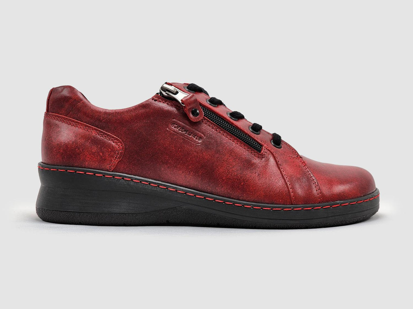 Kcr Group - Women's Dr Wellness Zip-Up Leather Shoes
