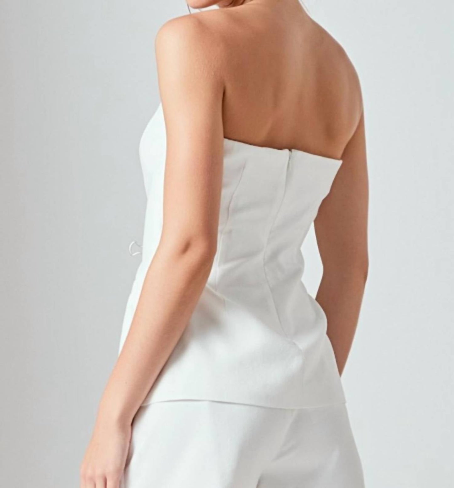 Endless Rose - Linen Jennifer Strapless Top