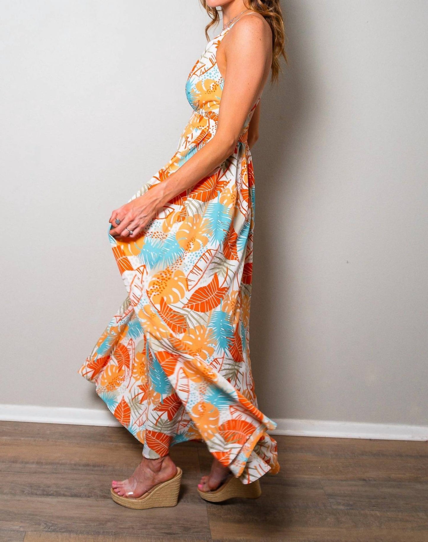 Sweet Generis - Sweet Sunset Printed Maxi Dress