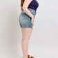 Trendsi - Judy Blue Full Size High Waist Star Seam Detail Denim Shorts Plus Size