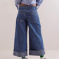 Free People - Brette Cropped Wide Leg Jeans
