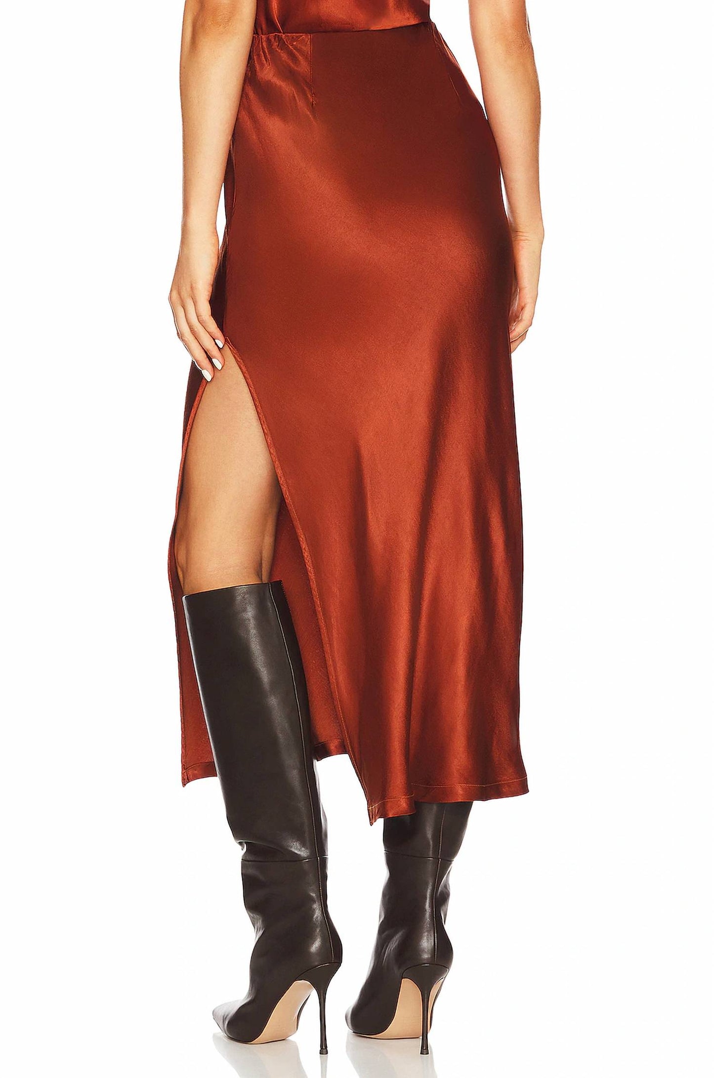 Enza Costa - SATIN BIAS CUT SKIRT