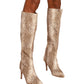 Billini - Women's Bourbon Python-embossed Knee-high Boots