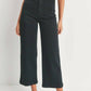 Just Black Denim - High Rise Patch Pocket Wide Leg Jeans